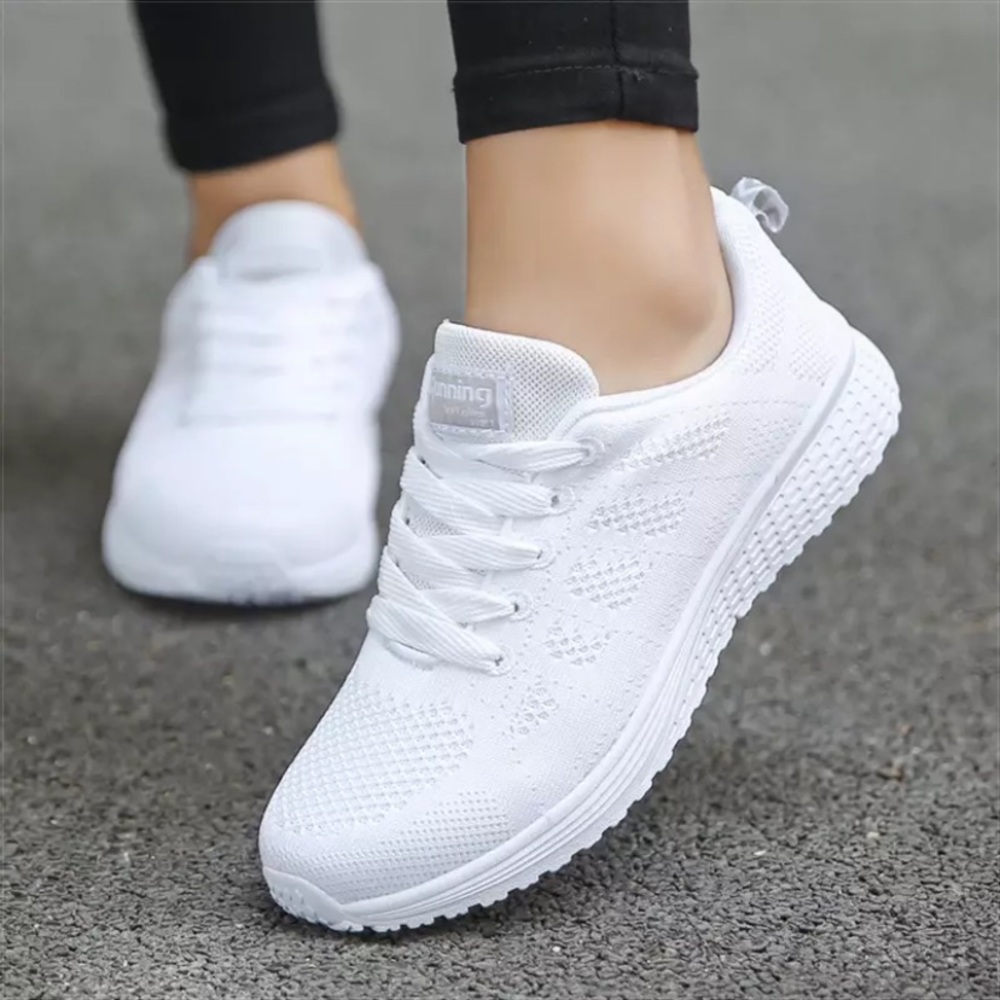 White fashion sneakers